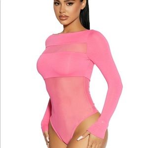 NWT Naked Wardrobe Mesh U Up Bodysuit